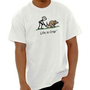 GREY XL Unisex t-shirt Life Is Crap